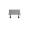 Frog Furnishings Gray 4' Contour Bench Surface Mount w/ Black Frame PB 4GRABFCON - alternate 2